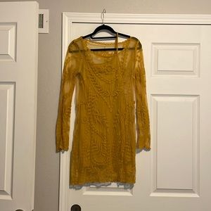 MUSTARD YELLOW DRESS